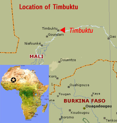 Timbuktu Map Of Africa | Africa Map